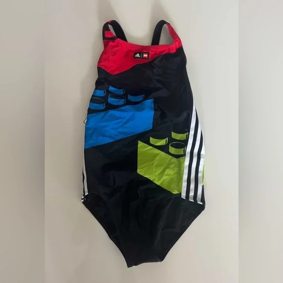 Adidas x Lego EXCLUSIVE Girl's One Piece Swimsuit - Picture 3 of 6